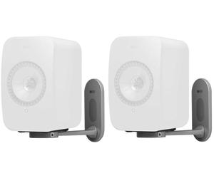 KEF B1 Silver - Paire de Support Mural pour Enceintes pour LSX Wireless