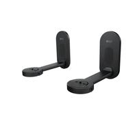 KEF Support mural B1 – Paire – Noir – pour LSX – Aluminium pivotant, câbles cachés