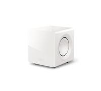 KEF Caisson de Basses KC92, Blanc laqué | Amplis Classe D RMS 2 x 500 W | iBX Intelligent Bass Extension | Système de 2 Haut-parleurs 22 cm à Annulation de Force | Musique | Home Cinéma | Gaming