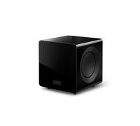 KEF Caisson de Basses KC92, Noir laqué | Amplis Classe D RMS 2 x 500 W | iBX Intelligent Bass Extension | Système de 2 Haut-parleurs 22 cm à Annulation de Force | Musique | Home Cinéma | Gaming