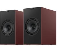 KEF Enceintes sans fil Hi‑Fi Coda W – Bluetooth 5.4 aptX Lossless – Bordeaux, vendues par paire