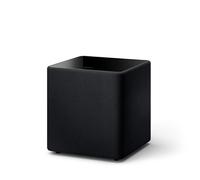 KEF Kube Caisson de Basses MIE Actif 10", ampli 300 W, Noir | Extension des basses iBX pour des graves plus profonds | Ampli 300 W | Idéal home cinéma, musique et jeux