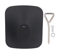 KEF LSX II Support de haut-parleur de bureau en métal antidérapant avec réduction des vibrations avec inclinaison de 15 degrés pour une meilleure projection du son, base stable pour câble KEF LSX II