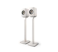 KEF LSX & LSX II S1 Pieds de Sol Blanc Mineral Paire, Pieds d'enceinte | en Aluminium | Gestion des câbles intégrée | astuces | pour LSX