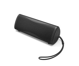 KEF Muo - Enceinte Bluetooth Puissante, Noir | Portable sans Fil | Bluetooth 5.4 aptX Adaptive | USB-C | Certification IP67 Étanche | 24 h d’autonomie | Maison, Extérieur & Voyage