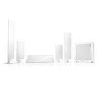 KEF T205 5.1 Système Haut-Parleurs Satellites Plates + Caisson de Basses Blanc