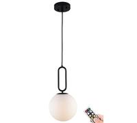 KEFA Suspension sans fil à piles - Moderne du milieu du siècle - Sans fil - Avec télécommande et ampoule à intensité variable - Pour cuisine, îlot de salon, chambre à coucher, bar, salle à manger