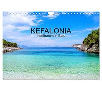 Kefalonia, Inseltraum in Blau (Wandkalender 2026 DIN A4 quer), CALVENDO Monatskalender: Kefalonia ist noch ein wahrer Geheimtipp für Griechenlandfans.