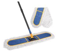 KeFanta Balai serpillère Industriel 91 cm, Ensemble de Balai-serpillère Extra Large en Microfibre, Balai-serpillère Plat, balayeuse de Sol pour Le Nettoyage d'entrepôts, d'hôtels et de Maisons