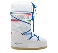 Kefas GRANDBOOT Après-ski unisexe - Bottes d’hiver outdoor blanches - Chaussures de neige thermiques imperméables avec doublure chaude et semelle antidérapante