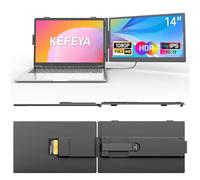 KEFEYA Écran D'extension Portable 14" 1080P FHD Léger Moniteur Portable Plug and Play pour Windows, Mac, Chrome, Android, Xbox Laptop Screen Extender avec 13.3 "-17"