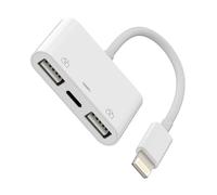Kefiany Adaptateur Lightning vers USB pour iPhone OTG pour Chargeur Rapide, Clavier, clé USB, Lecteur de Cartes, Appareil Photo, Souris, hub, Accessoires de Chargement, 14, 13, 12, 11 Pro Max, Mini