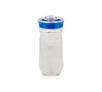 Kefirko Bocal de Fermentation | L'ensemble idéal pour préparer du Kéfir de Lait ou du Kéfir d'eau à la Maison | Fermenteur-germinateur Maison + livret de Recettes | 1.4l | sans BPA | (Bleu)