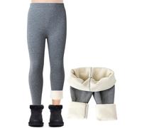 Kefiyis Fille Legging Chaud Longs Leggings Hiver Doublé épaissie Coton pour Enfants