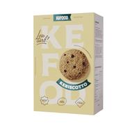 Kefood Kebiscotto Biscuits Keto aux pépites de chocolat - Seulement 1 g de glucides, sans gluten et sans sucre - À la farine d’amande et au beurre - Snack protéiné faible en glucides - 250 g