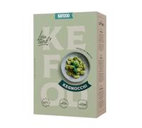 Kefood Kegnocchi Gnocchi Keto aux épinards - Avec konjac et fibres de bambou - Seulement 4 g de glucides et 43 kcal - Sans gluten et végan - Prêts en 1 minute - 250 g (2 portions)