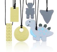 KEFU Colliers à Mâcher Sensoriels pour Enfants 3 Ans+, Lot de 6