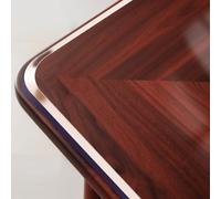 kefu01 Nappe Transparente en PVC de 2mm,Nappe Imperméable Rectangulaire et Résistant à La Chaleur,Protecteur de Table Basse,pour Bureau,Cuisine,Maison et Salle à Manger (65x125cm/26x49in)