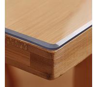 kefu01 Nappe Transparente en PVC Robuste de 2.5mm,Film de Protection de Table de Bureau,Nappe Étanche,Couverture de Table à Manger,Nappe de Table pour Commode Table Basse (60x100cm/24x39in)
