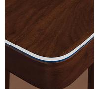 kefu01 Protecteur de Table en PVC Transparent,Nappe Imperméable 2mm,Film de Protection de Table Biseauté à 65°,Nappe en Verre Souple,Coussin de Table Basse Isolé Meuble en Bois (90x150cm/35x59in)