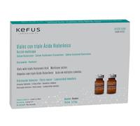 KEFUS Acide hyaluronique réticulé en flacon - Hydratation, raffermissement et anti-âge | 10 unités x 5 ml | Non injectable | Protocole d'utilisation inclus | Traitements