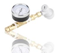 Keg Pressure Relief Valve, Adjustable Spunding Valve Beer Regulator Ball Lock with Gauge 0 to 15psi for Home Brewing Beer