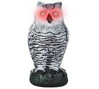 KEGAJEGA Épouvantail en forme de chouette, 25 x 12 x 12 cm, en plastique, pour jardin, balcon, terrasse, grange, décoration extérieure, 1 pièce