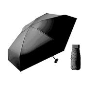 KEGAJEGA Parapluie résistant aux tempêtes avec poignée confortable Parapluie de poche automatique compact robuste léger parapluie de poche pour hommes et femmes adultes sacs à dos sacs à main, Noir