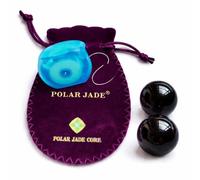 Kegel Exercisers Set of 2, Made of Obsidian Gemstone, Drilled, with Unwaxed String, for Tightening Pelvic Floor Muscles to Gain Better Bladder Control (Large(30mm, 1.2"))