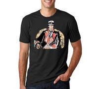KEGO T Shirt Men Funny Tshirt Captain Corto Maltese Graphic T-Shirt L Black L