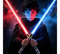 KEGOZ Sabre laser 7 couleurs changeantes, son FX extensible (capteurs de mouvement) épée lumineuse pour guerriers de guerre galaxie, cadeau d'Halloween, de Noël, de fête des enfants ou d'anniversaire