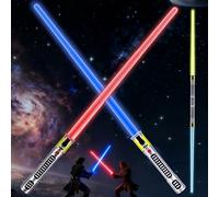 KEGOZ Sabre laser 7 couleurs changeantes, son FX extensible (capteurs de mouvement) épée lumineuse pour guerriers de guerre galaxie, cadeau d'Halloween, de Noël, de fête des enfants ou d'anniversaire