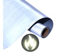 KEGUMINGX - Film réfléchissant pour traceur textile - Vinyle - Gris - 30,5 cm x 183 cm - Pour Cricut et Silhouette Cameo - Film de transfert thermique réfléchissant