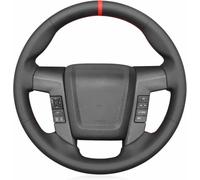 KEHEXIN Housse de Volant Cousue Main en Similicuir Noir,pour Ford F-150 (Raptor) 2009-2015