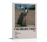 Kehlani Poster imperméable avec inscription « It Was Good Until It Wasn't » - Décoration murale multifonction moderne facile à nettoyer - 40 x 60 cm - Style cadre
