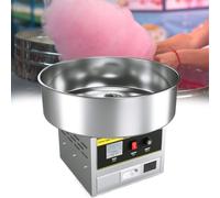 KEhtu Machine À Barbe À Papa Professionnelle, Machine Électrique 1200 W avec Bol en Acier Inoxydable, Cuillère À Sucre Et Tiroir De Rangement, Idéale pour Les Fêtes Danniversaire.