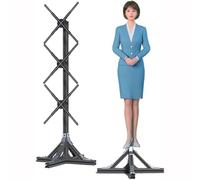 KEhtu Projecteur Holographique 3D, Affichage Publicitaire 3D 50 Cm, Ventilateur Holographique LED 3D À Taille Humaine, pour Enseignes De Magasins, Bars, Casinos, Fêtes, Halloween