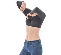 KEHUAN T-Shirt à Manches Longues pour Femme avec Soutien-Gorge Intégré 2 en 1,Black-M