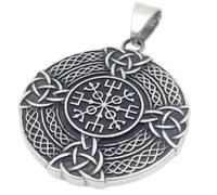 keigtuxh Collier avec pendentif celtique Viking en acier inoxydable pour homme