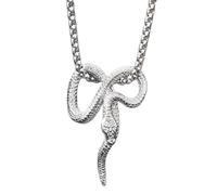 keigtuxh Pendentif Serpent Python Vintage Acier Inoxydable Gothique Biker Collier Homme