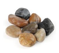 KEILEOHO 5 kg de galets colorés de 4,5 à 6 cm, galets décoratifs de 5 kg, pierres de rivière pour pots de fleurs, jardin, aquarium