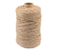 KEILEOHO Corde de Jute Naturelle torsadée de 100 m x 4 mm, Corde de Chanvre torsadée pour Loisirs créatifs, Poteau à griffer