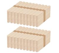 KEILEOHO Lot de 1 000 bâtons de sucettes en bois de bouleau de 150 mm pour loisirs créatifs, décoration, 150 x 18 x 1,6 mm