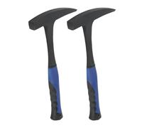 KEILEOHO Lot de 2 marteaux de 947,2 g, marteau géologue de 34 cm avec poignée de réduction des chocs, pioche de mortier pour mines et prospection géologique