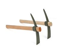 KEILEOHO Lot de 2 pics de jardin de 35 x 23 cm avec poignée, pioche de jardin, pioche pour jardinage, plantation et camping