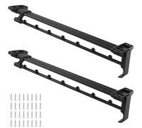 KEILEOHO Lot de 2 Tringles Porte Cintre Coulissant, Tringle Penderie Escamotable, Barre de Penderie Extensible, 40 cm, pour les Armoires et les Zones de Rangement