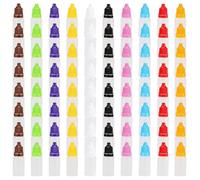 KEILEOHO Lot de 200 flacons compte-gouttes vides colorés de 10 ml avec 10 petits entonnoirs, 10 couleurs compressibles pour peinture, essence, gouttes pour les yeux