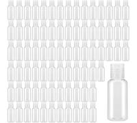 KEILEOHO Lot de 80 contenant voyage 30ml en plastique transparent, flacons de voyage 30 ml avion pour maquillage, échantillons