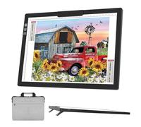 KEIRLIGHT Tableau lumineux A4 pour le traçage - Tablette lumineuse portable rechargeable à 6 niveaux de luminosité, boîte lumineuse pour le traçage et le dessin, la peinture, l'esquisse, l'artisanat,