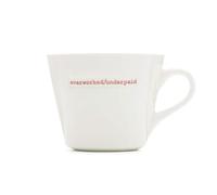 Keith Brymer Jones Collection Word Mug avec Inscription Overworked/Underpaid